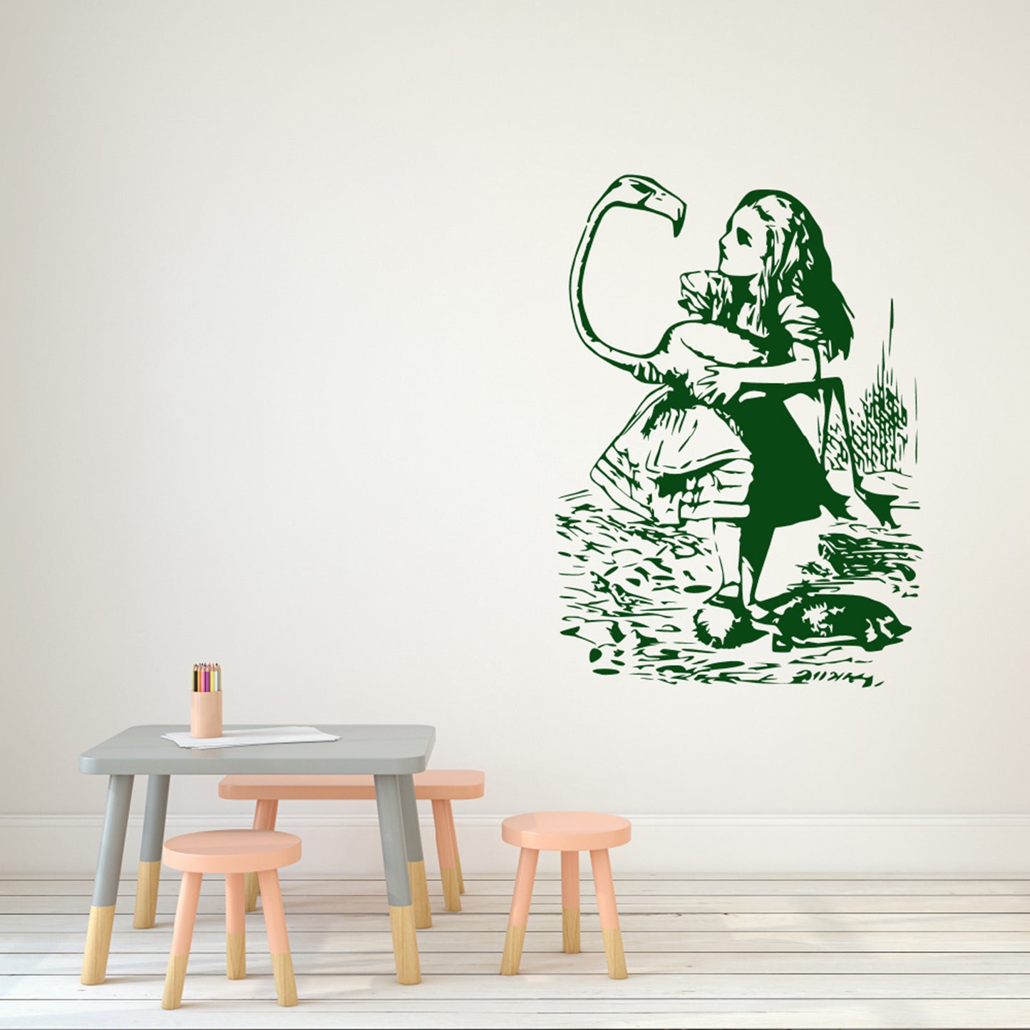 The Queen's croquet ground | Alice's adventures in Wonderland | Wall decal-Wall art-Adnil Creations