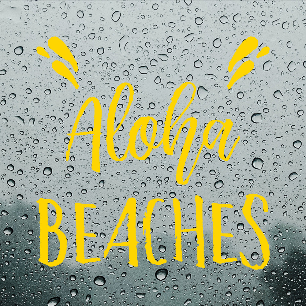 Aloha beaches | Bumper sticker - Adnil Creations