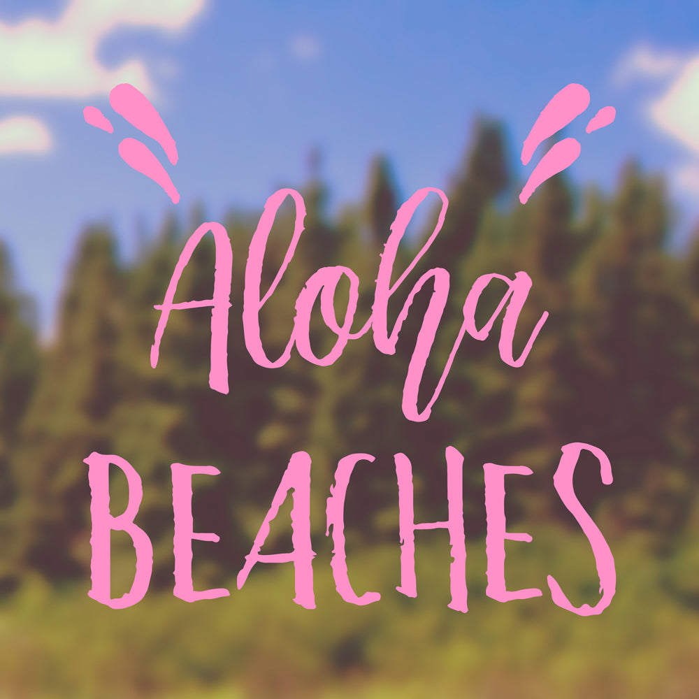 Aloha beaches | Bumper sticker - Adnil Creations