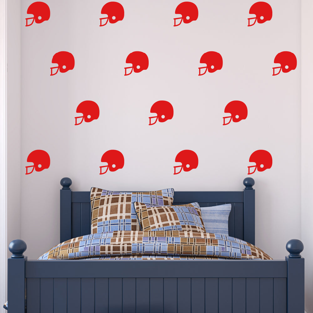 Set of 50 American football helmets | Wall pattern - Adnil Creations