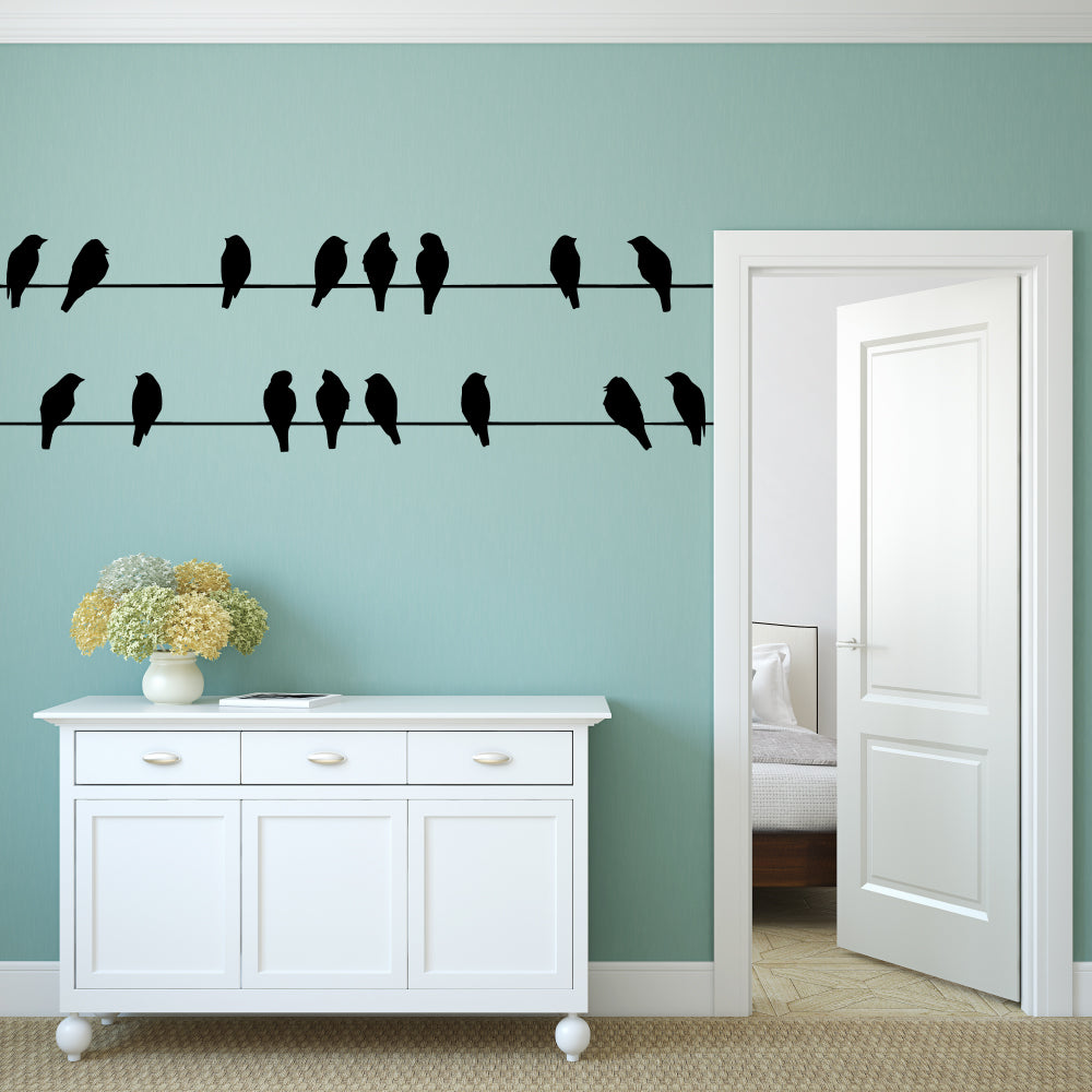 Birds on wires | Wall decal-Wall art-Adnil Creations