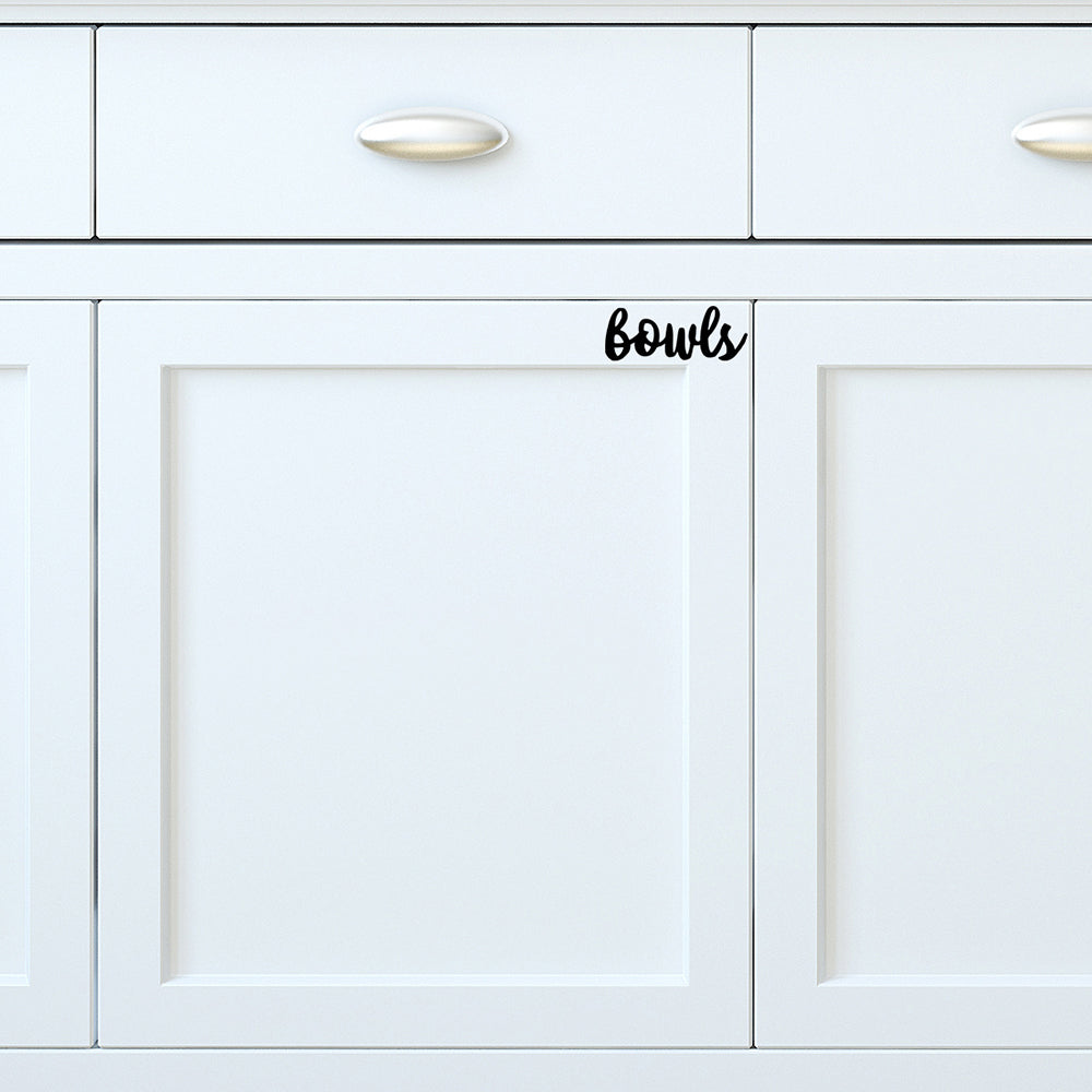 Bowls | Cupboard decal - Adnil Creations