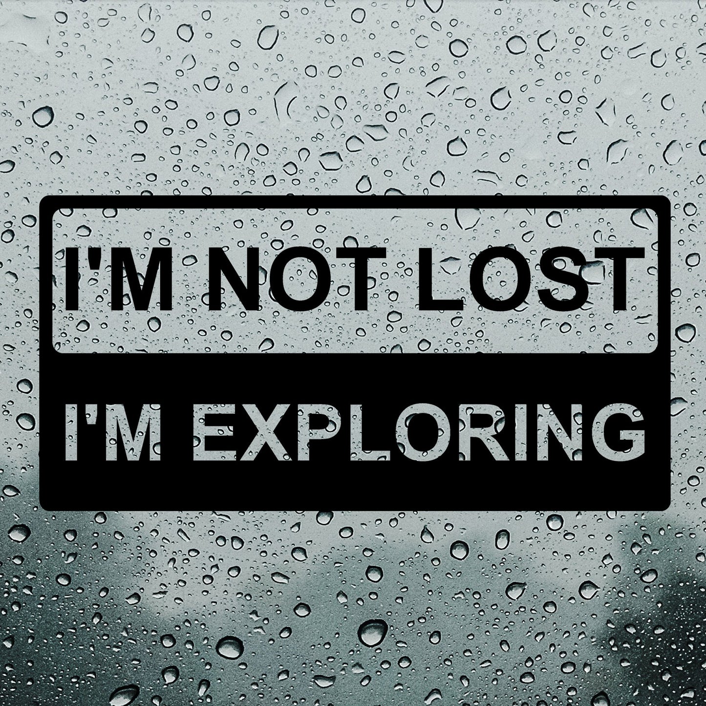 I'm not lost, I'm exploring | Bumper sticker - Adnil Creations