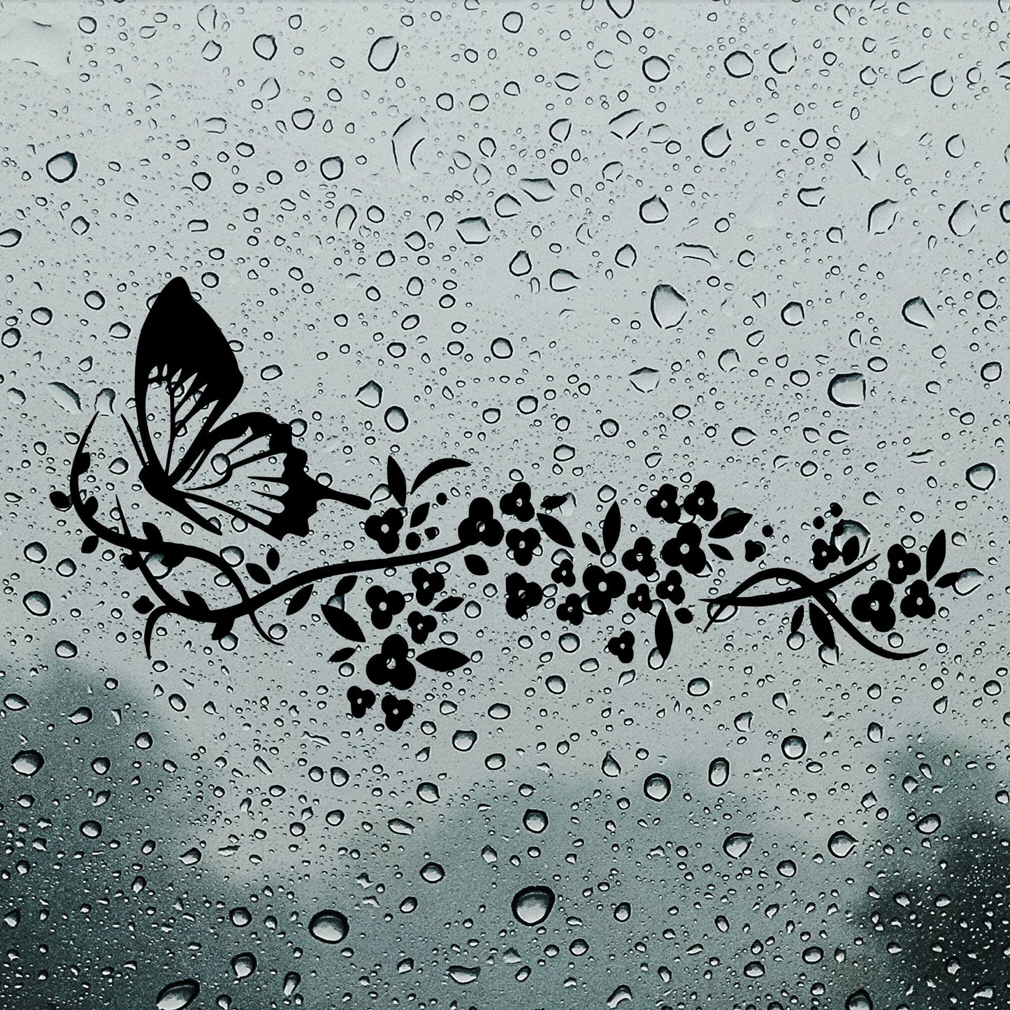Butterfly on a branch | Bumper sticker - Adnil Creations