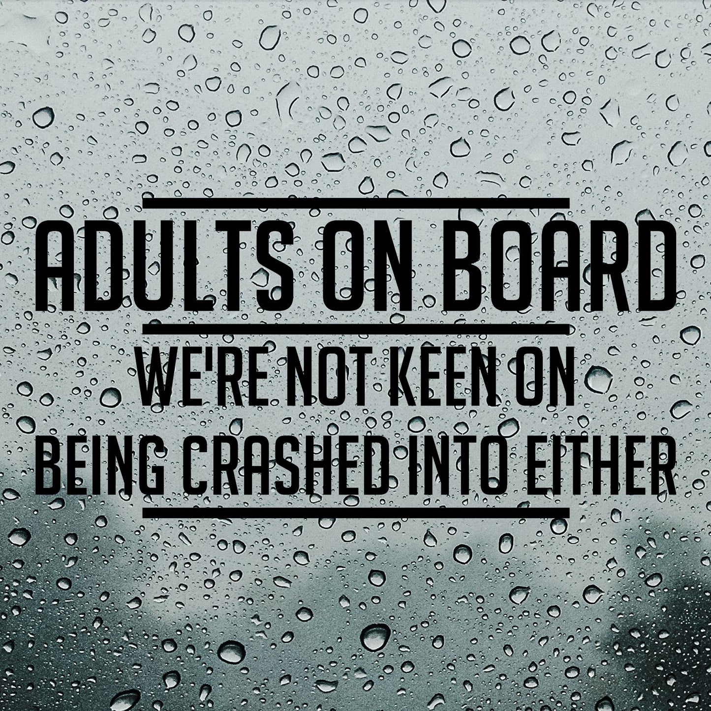 Adults on board | Bumper sticker - Adnil Creations