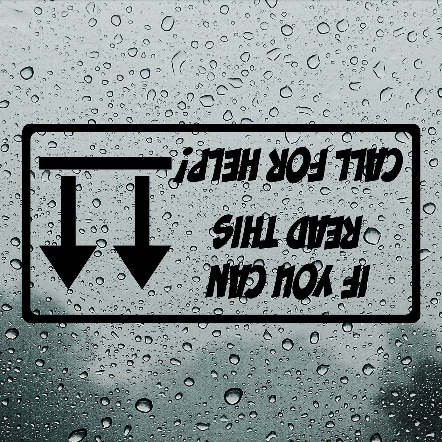 If you can read this call for help! | Bumper sticker - Adnil Creations