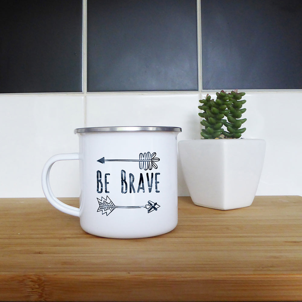 Be brave | Enamel mug - Adnil Creations