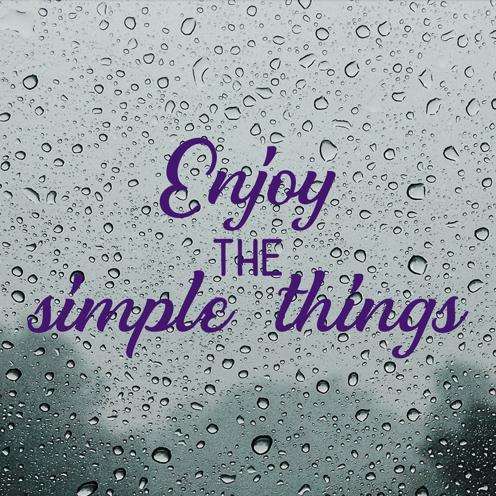 Enjoy the simple things | Bumper sticker - Adnil Creations