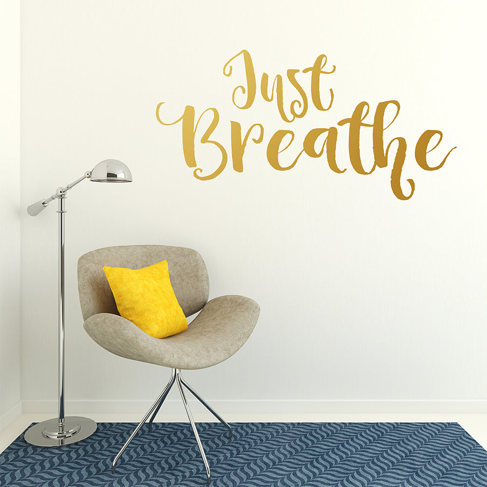 Just breathe | Wall quote - Adnil Creations