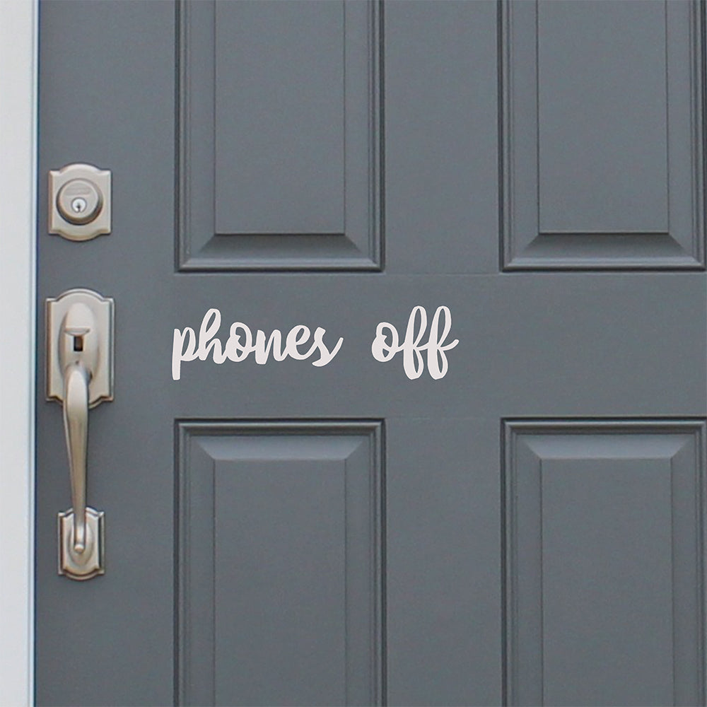 Phones off | Door decal - Adnil Creations