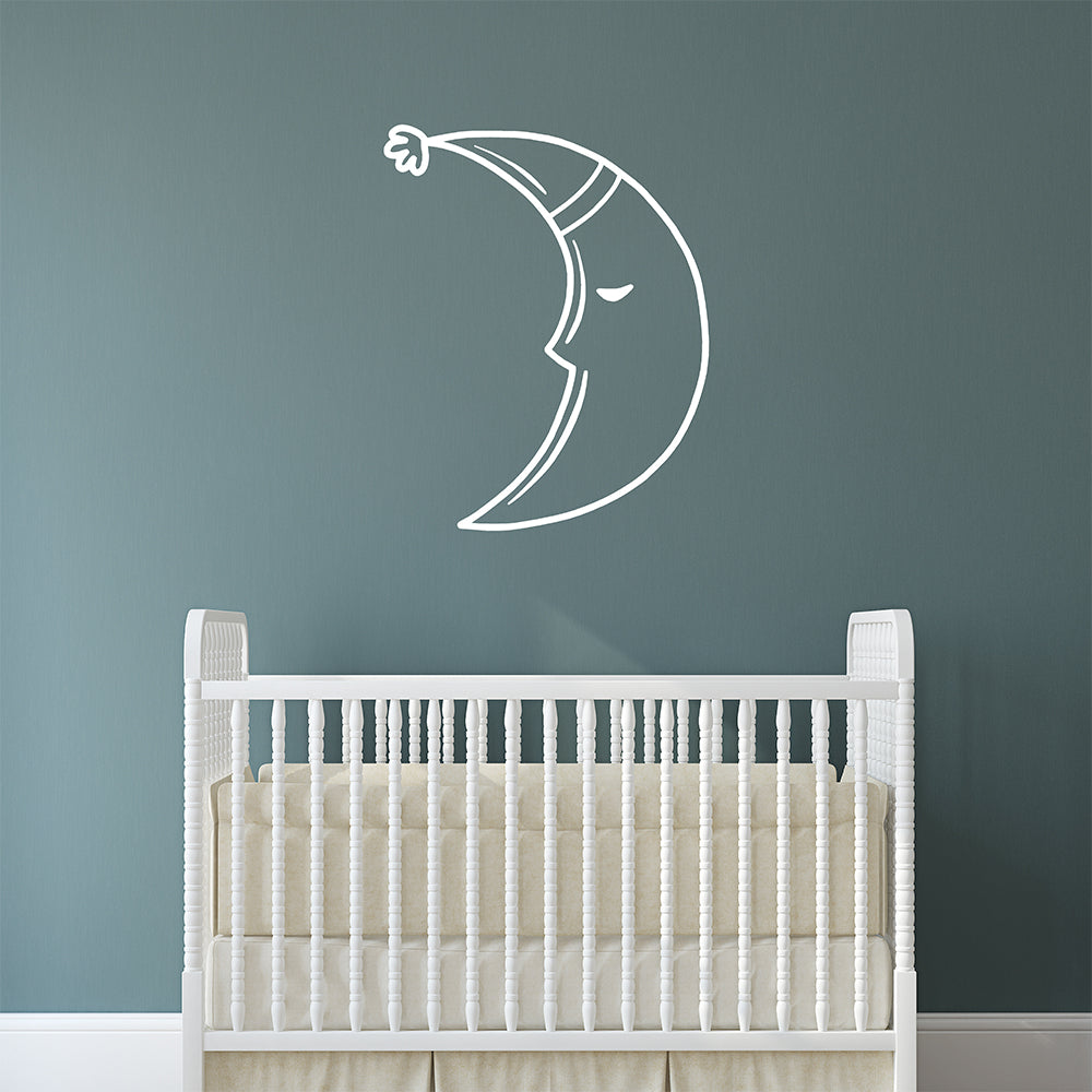 Sleepy Moon | Wall decal - Adnil Creations