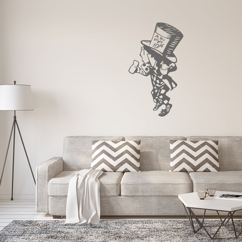 Mad hatter | Alice's adventures in Wonderland | Wall decal - Adnil Creations