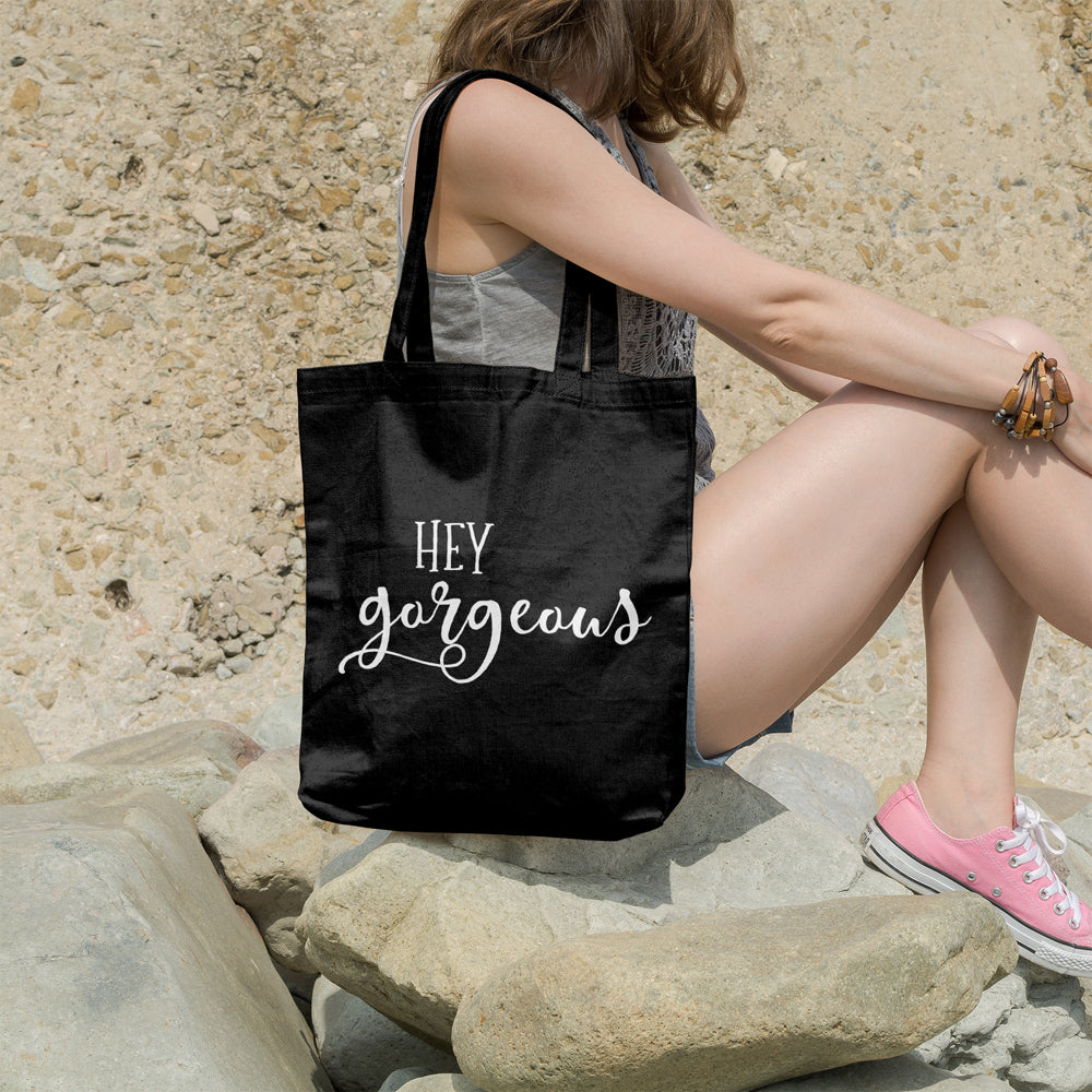 Hey gorgeous | 100% Cotton tote bag - Adnil Creations