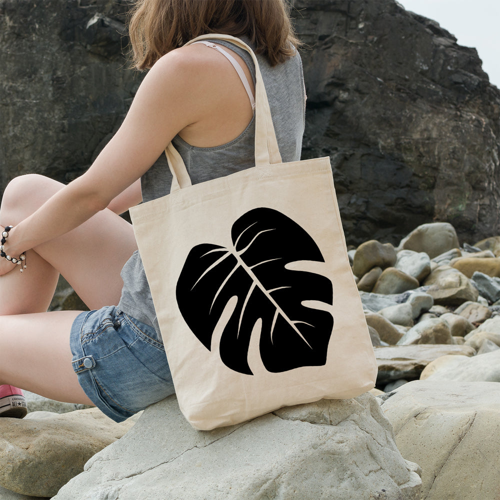 Monstera leaf | 100% Cotton tote bag - Adnil Creations