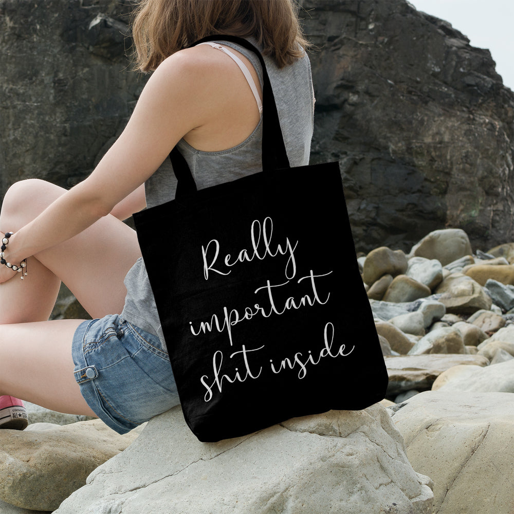 Really important shit inside | 100% Cotton tote bag - Adnil Creations