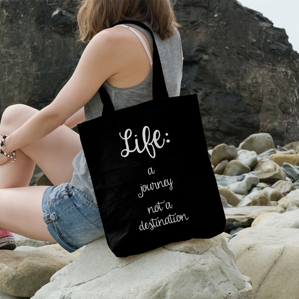 Life: a journey not a destination | 100% Cotton tote bag - Adnil Creations