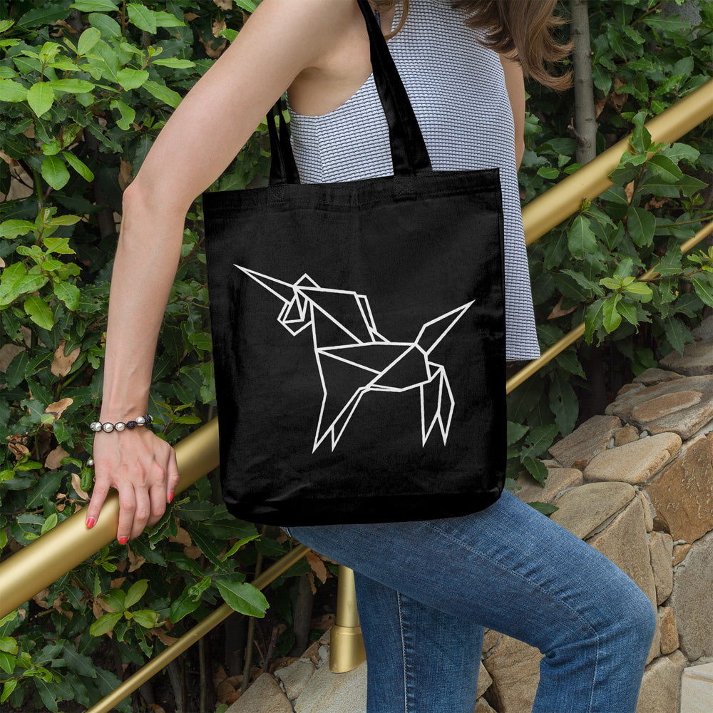 Geometric unicorn | 100% Cotton tote bag - Adnil Creations