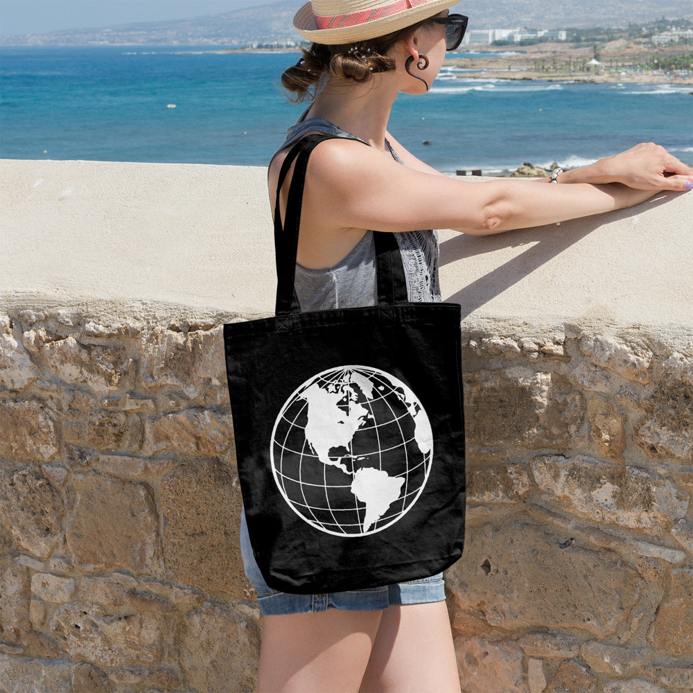 Globe | 100% Cotton tote bag - Adnil Creations