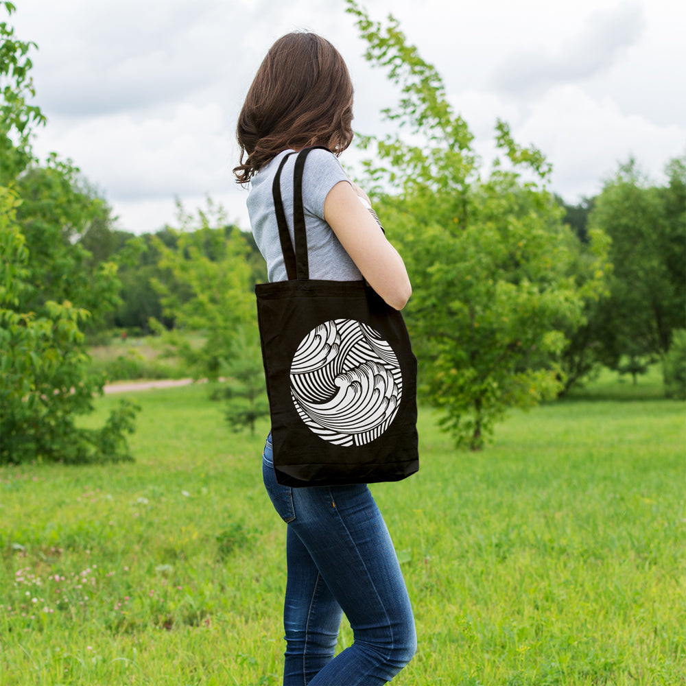 Japanese wave | 100% Cotton tote bag - Adnil Creations