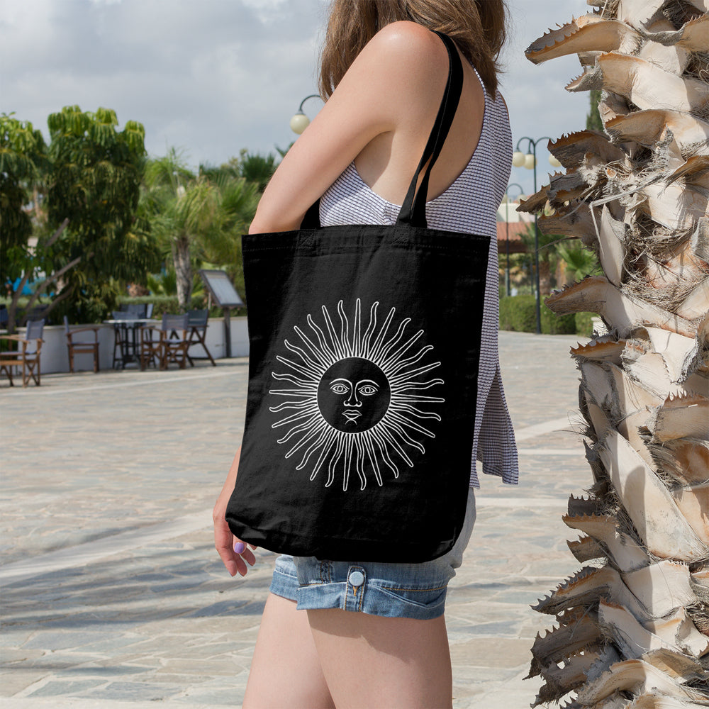 Hippie Sun | 100% Cotton tote bag - Adnil Creations