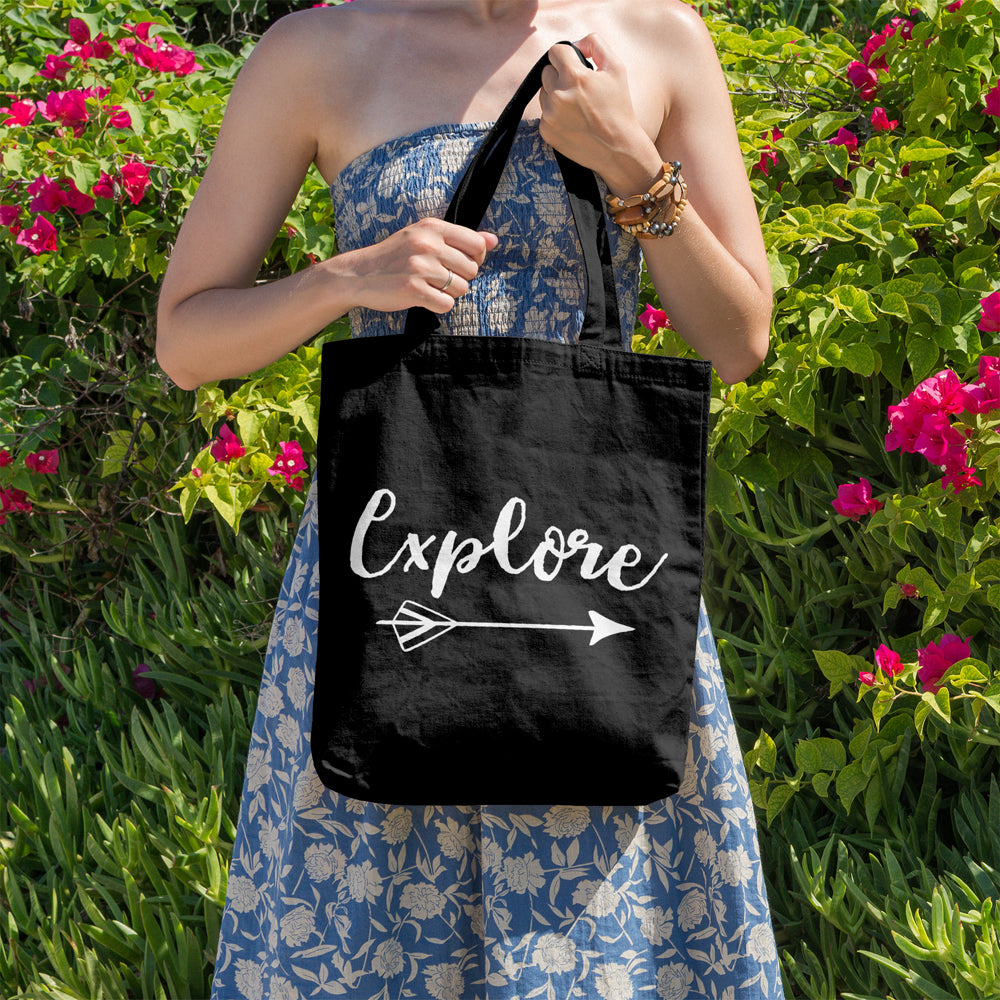 Explore | 100% Cotton tote bag - Adnil Creations