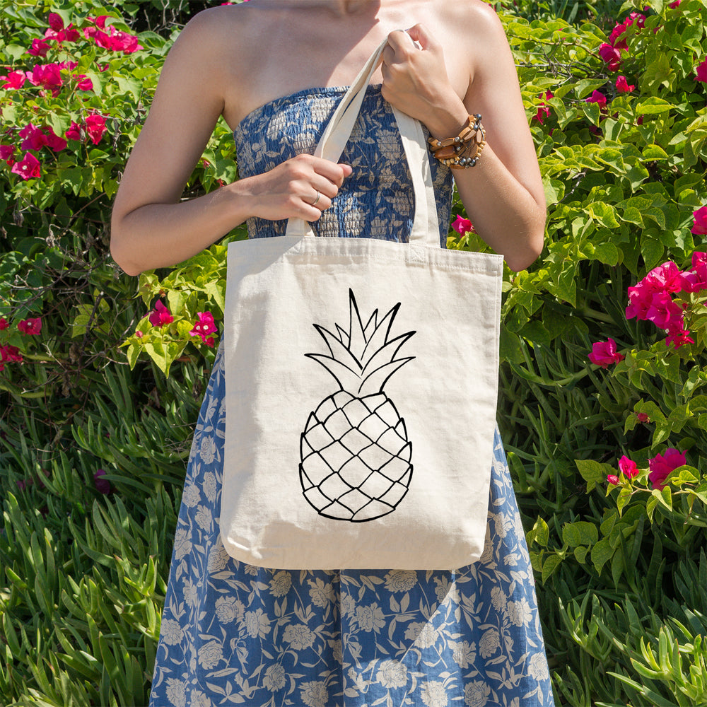 Pineapple | 100% Cotton tote bag - Adnil Creations