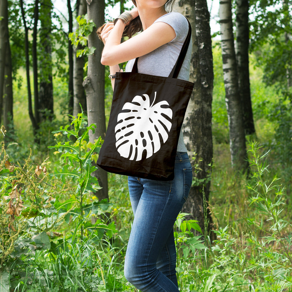 Monstera leaf | 100% Cotton tote bag - Adnil Creations