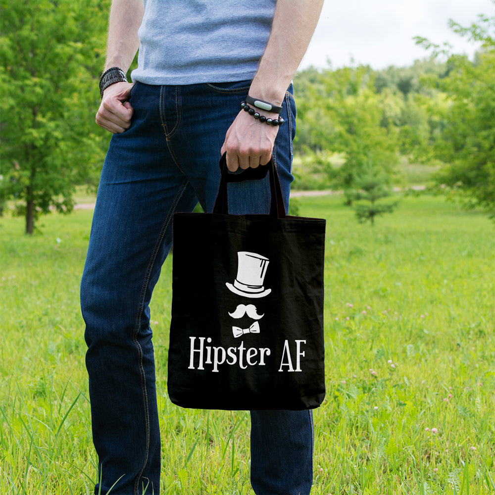 Hipster AF | 100% Cotton tote bag - Adnil Creations