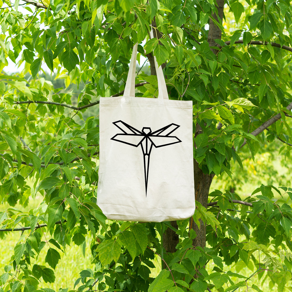 Geometric dragonfly | 100% Cotton tote bag - Adnil Creations