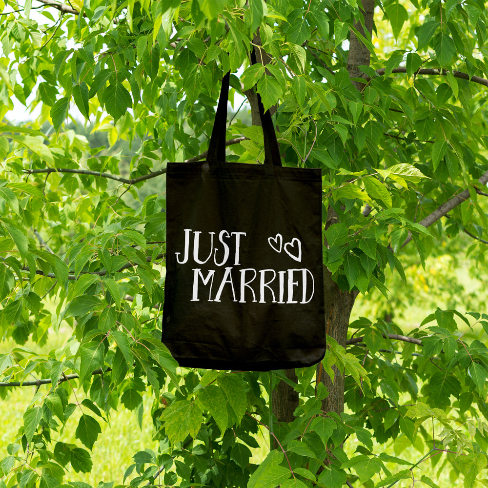 Just married | 100% Cotton tote bag - Adnil Creations