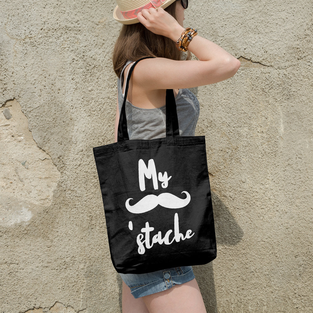 My stache | 100% Cotton tote bag - Adnil Creations