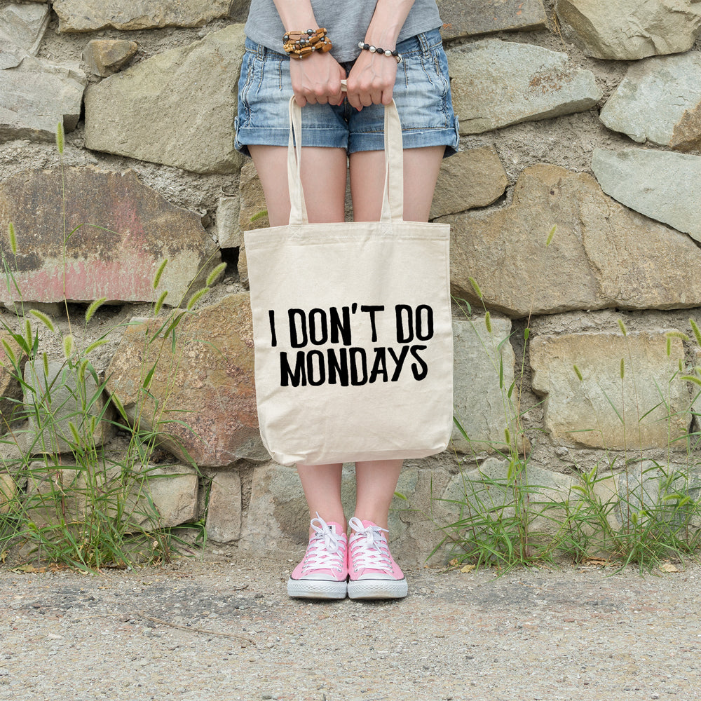 I don't do Mondays | 100% Cotton tote bag - Adnil Creations