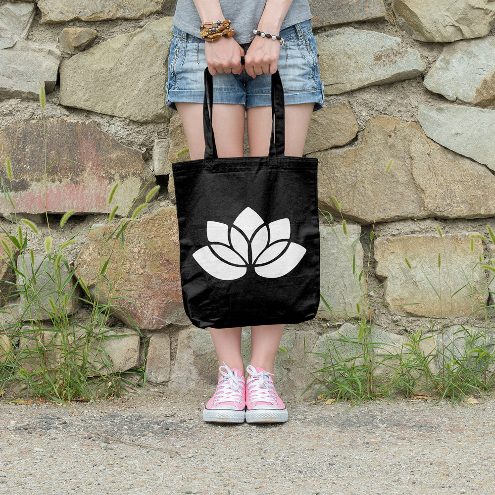 Lotus flower | 100% Cotton tote bag - Adnil Creations