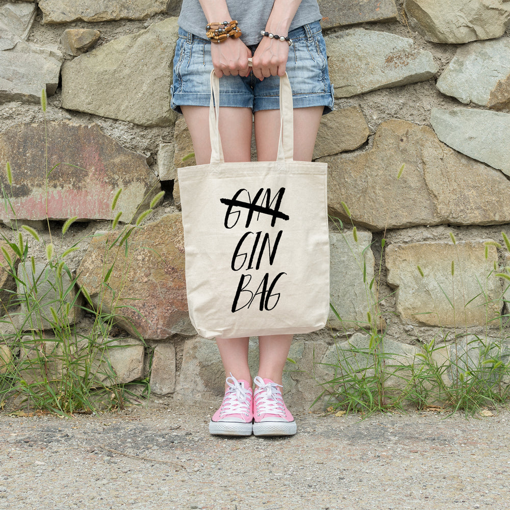 Gym gin bag | 100% Cotton tote bag - Adnil Creations