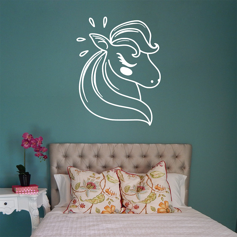 Unicorn head | Wall decal - Adnil Creations
