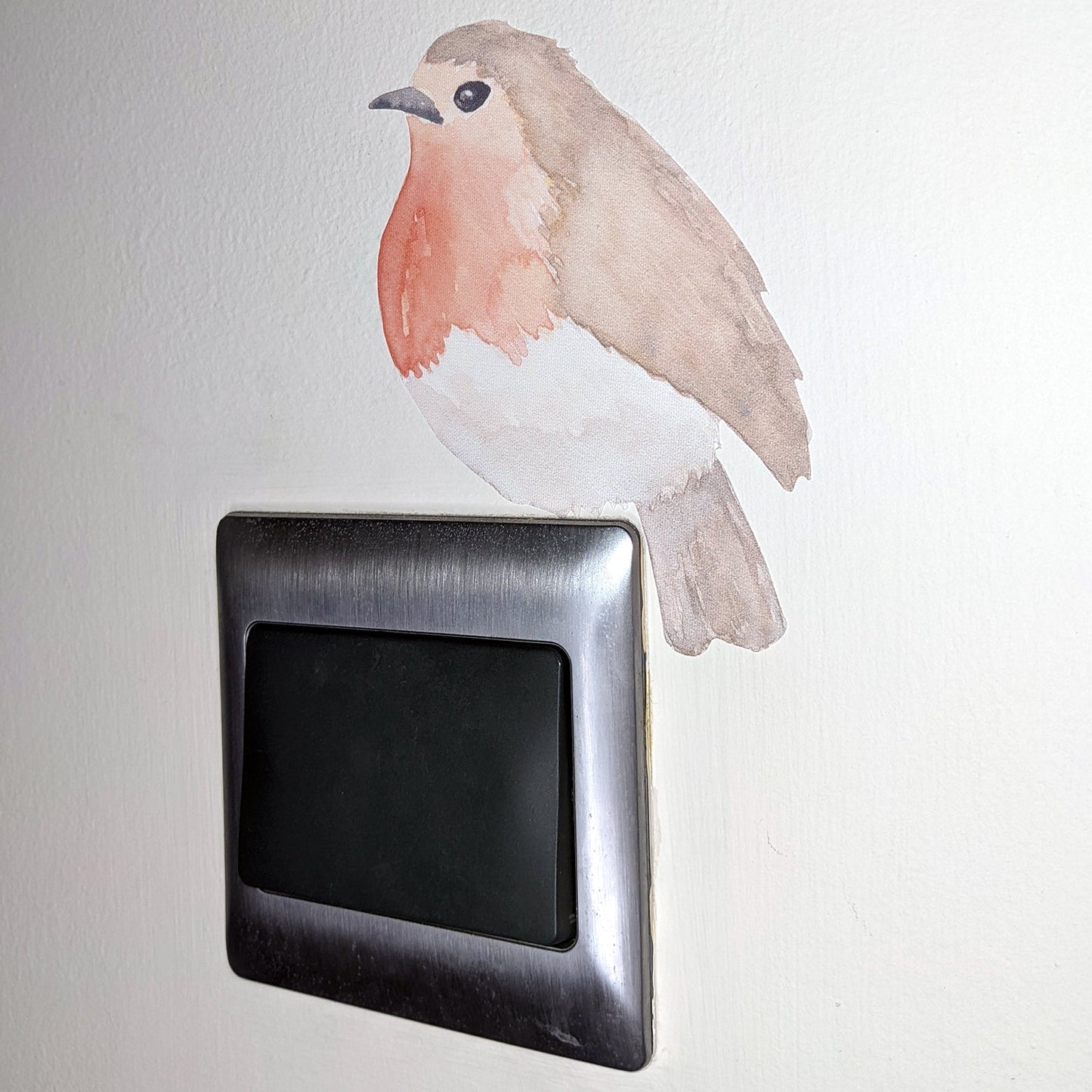 Watercolour robin | Fabric wall stickers-Fabric wall stickers-Adnil Creations