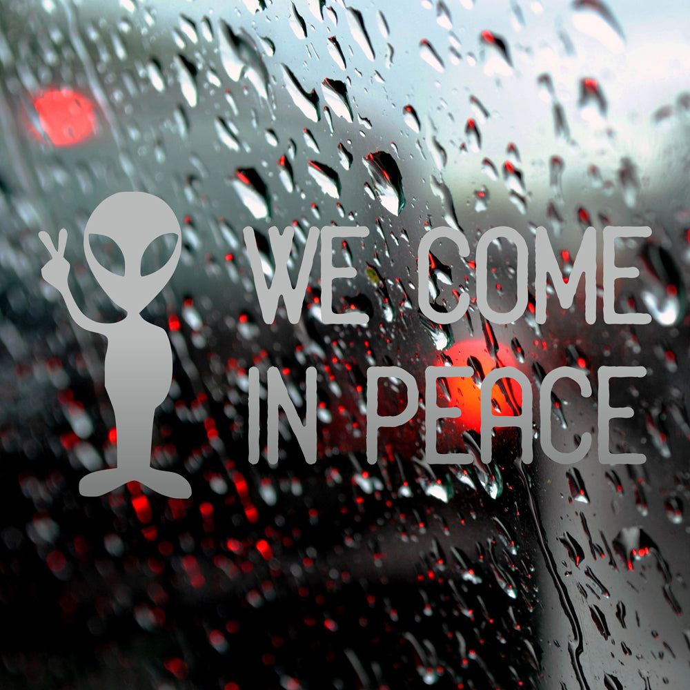 We come in peace | Bumper sticker - Adnil Creations
