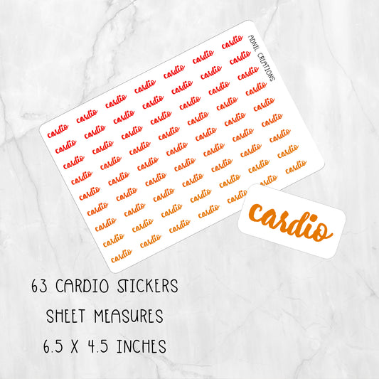 Cardio ombre | Planner stickers - Adnil Creations