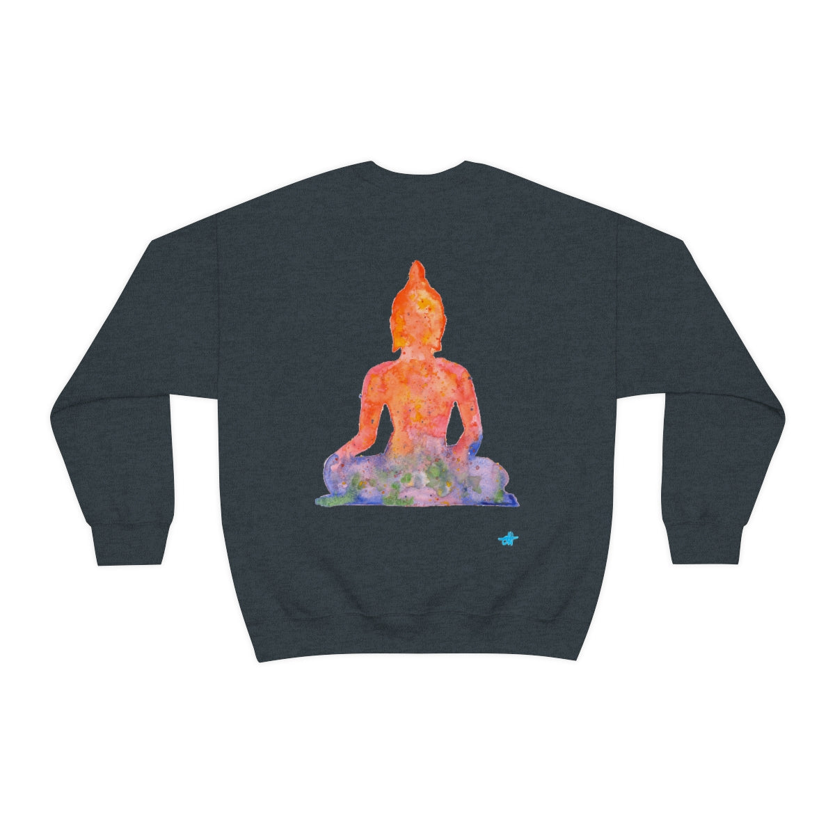Watercolour Buddha | Yoga Sweater | Unisex Heavy Blend™ Crewneck Sweatshirt