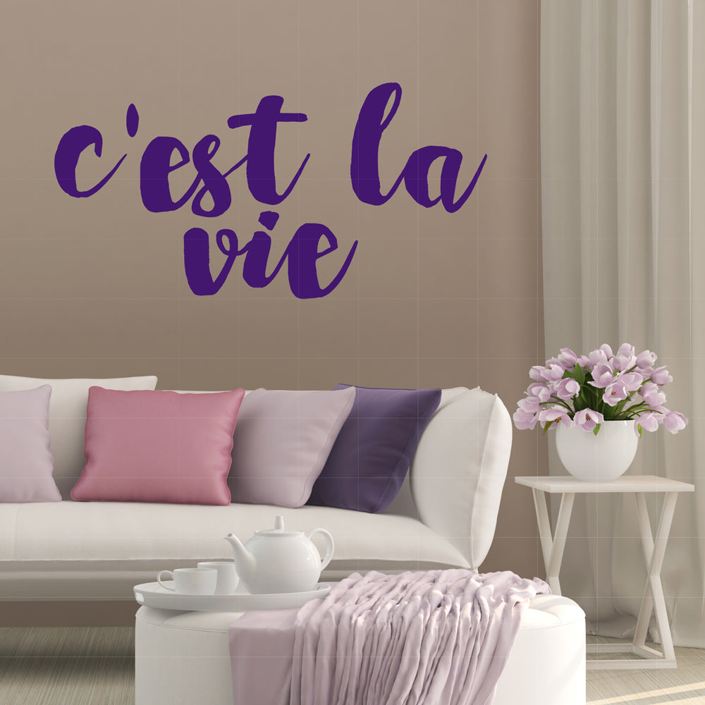 C'est la vie | Wall quote - Adnil Creations