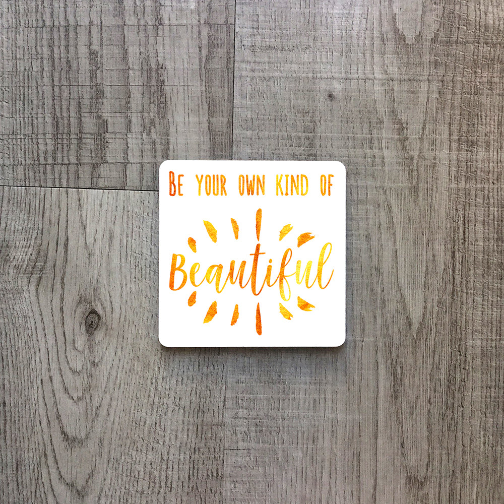 Be your own kind of beautiful | Enamel mug - Adnil Creations