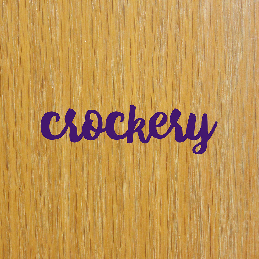 Crockery | Cupboard decal - Adnil Creations