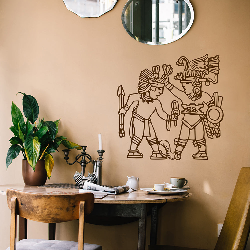 Aztec men | Wall decal-Wall art-Adnil Creations