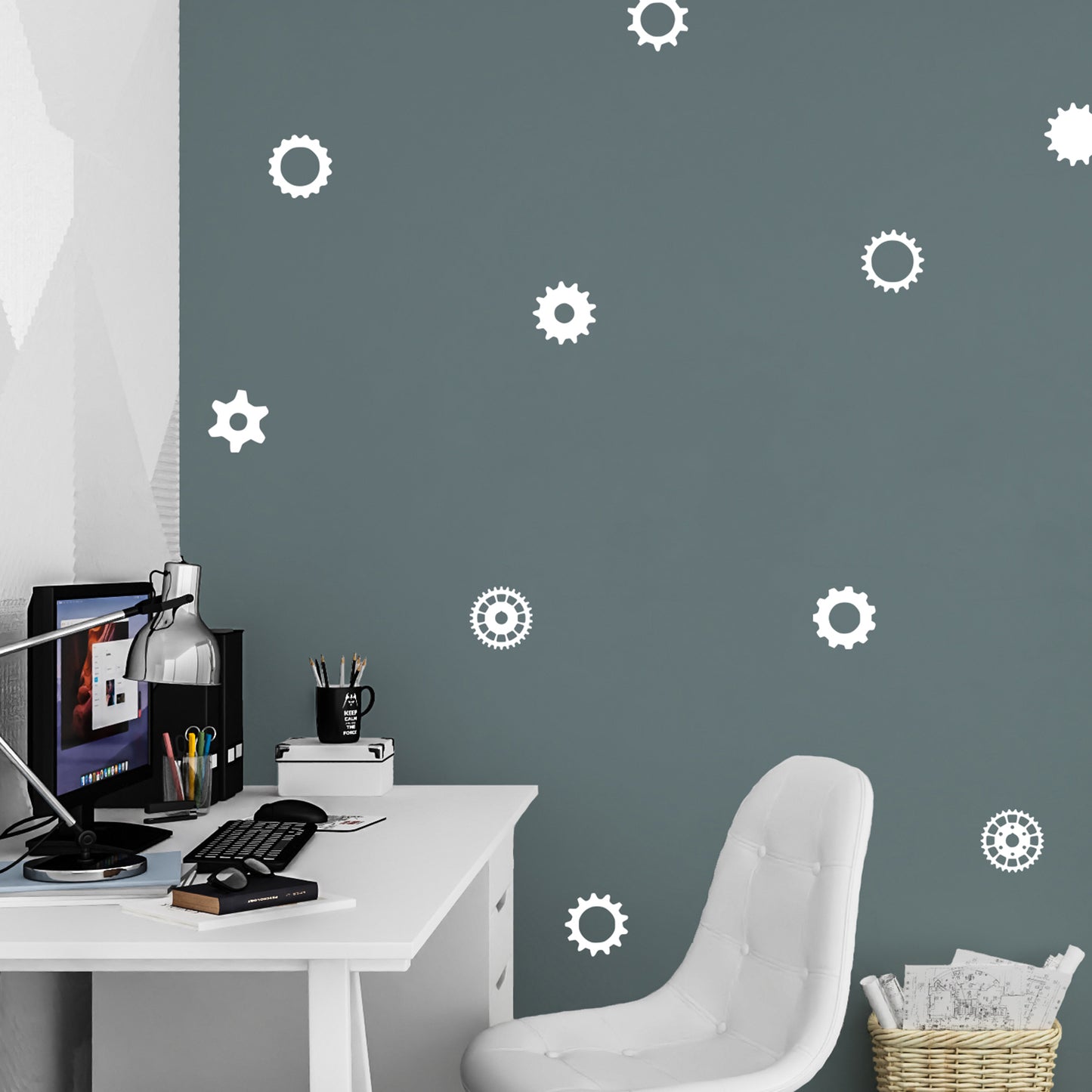 Steampunk cogs | Wall pattern-Repeating pattern-Adnil Creations