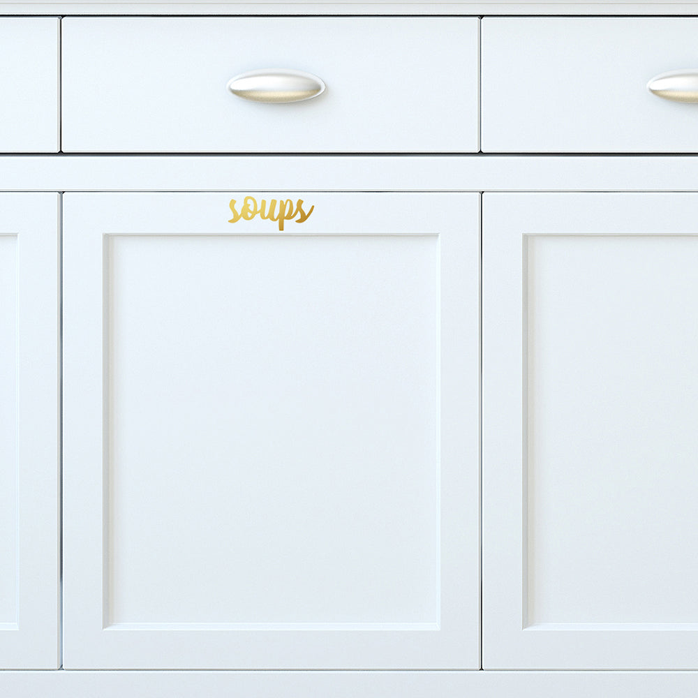 Soups | Cupboard decal - Adnil Creations