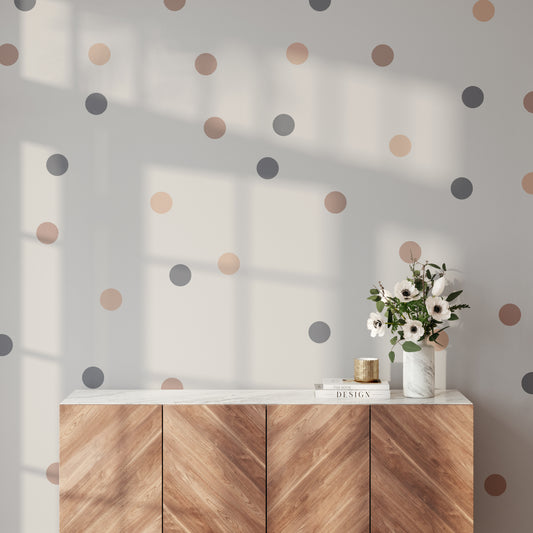 Gender neutral polka dots | Fabric wall stickers