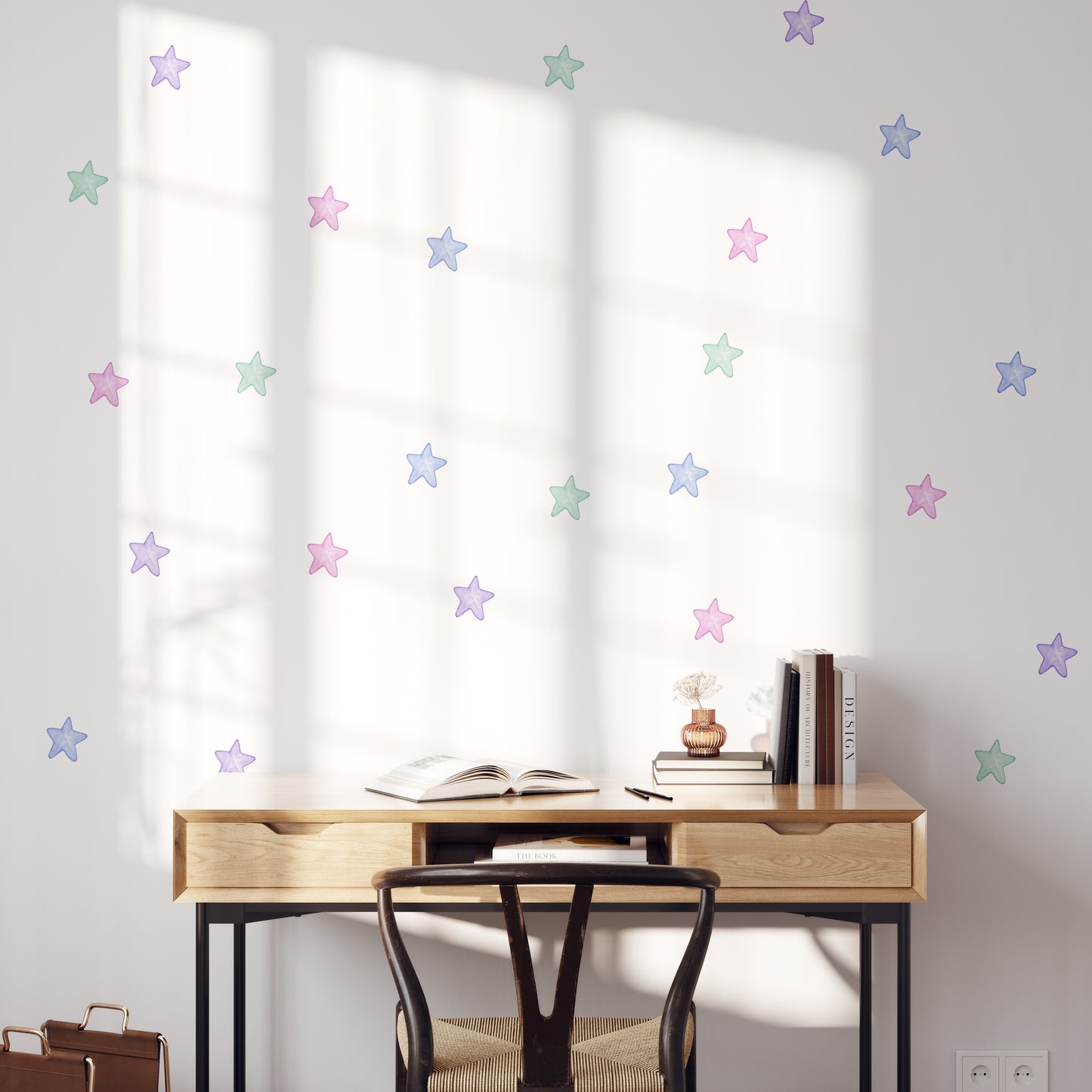 Watercolour stars | Fabric wall stickers