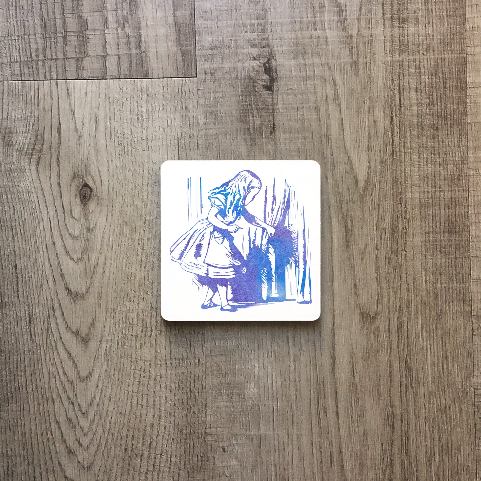 Alice and the door | Enamel mug-Enamel mug-Adnil Creations