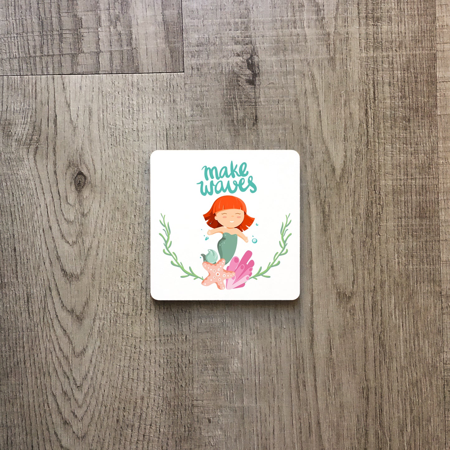 Make waves with mermaid | Enamel mug-Enamel mug-Adnil Creations