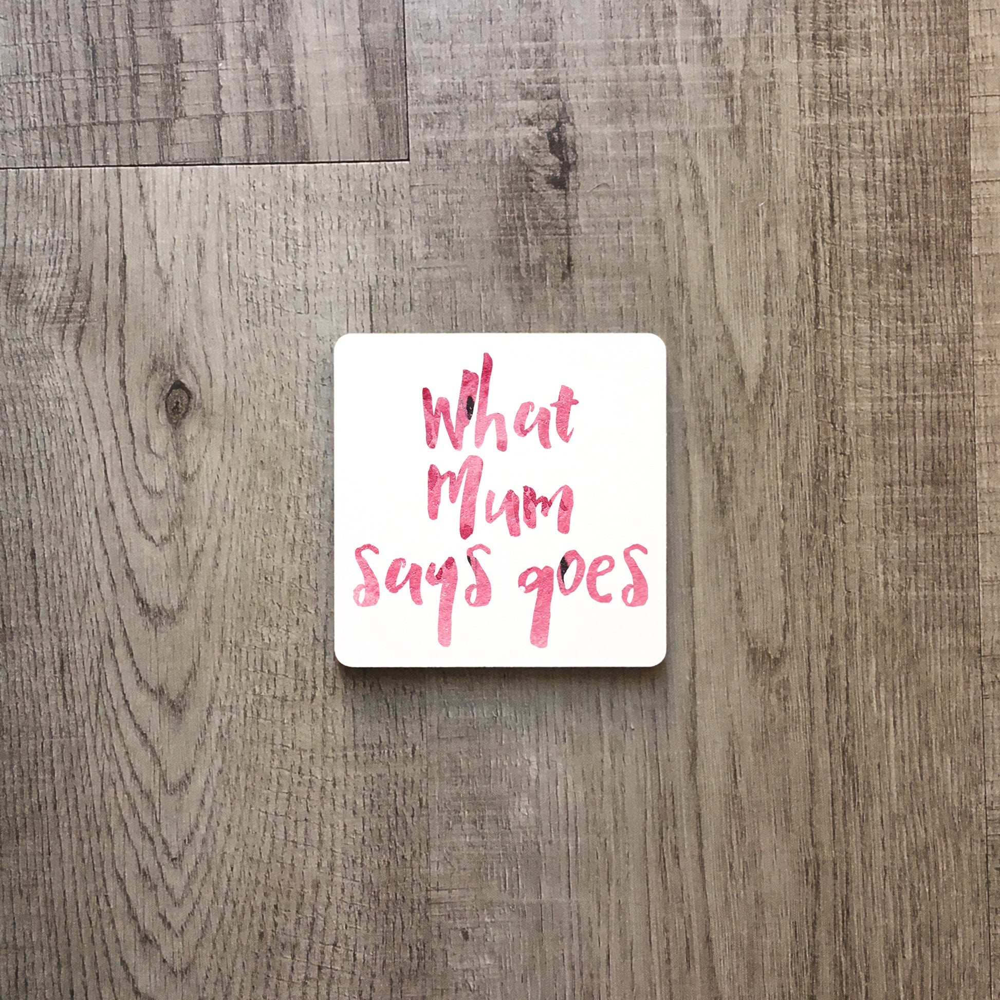 What Mum says goes | Enamel mug-Enamel mug-Adnil Creations